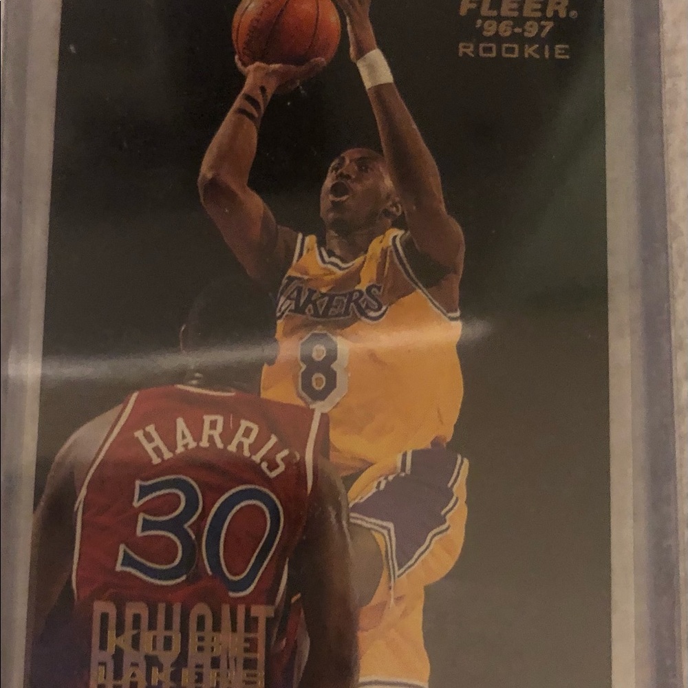 Fleer Kobe Bryant and a redemption card